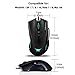 LinGear Gaming Mouse CW-10 Wired Ergonomic Gaming Mouse Optical Mouse USB Mice with Customizable DPI for Windows 98/ 2000/ ME/ NT / XP/ Win 7/ Win 8/ Win 10/ Mac OS and other OS, plug & play (Black)