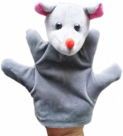 Honor2008 Newest Hot Sale Cute Big Size Animal Glove Puppet Hand Dolls Plush Toy Baby Child Zoo Farm Animal Hand Glove Puppet Finger Sack Plush Toy(Mouse)