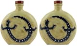 20 Oz. MARA Stoneware COLLECTIBLE Liquor Flask DECANTER Gecko LIZARD Southwest
