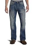 Ed Hardy Men's White Leather Skull Rose Jeans