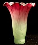 Meyda Dale Tiffany Style Pond Lily Flower Glass Replacement Lamp Shade Bluish Purple/Turquoise(Lt Green) (LARGE Size) 4.5