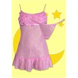 Betsey Johnson Bubblegum Pink Ruffled Babydoll and Thong at Betsey Johnson