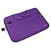 Evecase Lenovo 11.6'' Miix 2 / IdeaPad Yoga 2 / Yoga 11 11S Laptop PC Ultrabooks Neoprene Sleeve Case, Slim Briefcase w/ Handle & Accessory Pocket / Ultra Portable Travel Carrying Case Sleeve Portfolio Pouch Cover - Purple