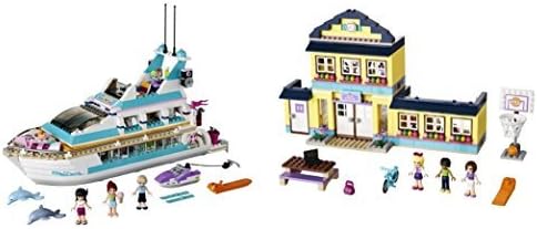LEGO Friends 41015 Dolphin Cruiser and 41005 Heartlake High Gift Bundle by Strong Economy