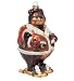 Mrs. Bear With Outdoor Winter Snowshoes Glass Christmas Ornament #823043-B