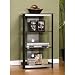 Sauder Woodworking / Beginnings Audio Pier (Black) (40"H x 25.394"W x 20"D)