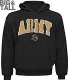 Army Black Knights Big & Tall Black Mascot One Hooded Sweatshirt