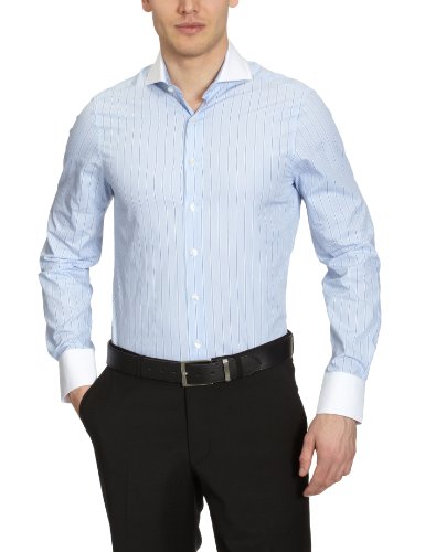 Arrow Herren Businesshemd Slim Fit, gestreift 