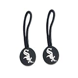 Chicago White Sox Zipper Pull Charm Tag Set Luggage Pet ID MLB