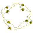 Emerald Green Hearts Beaded Long Collar Necklace