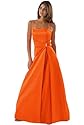 Elegantes langes Abendkleid, Farbe orange, astrapahl