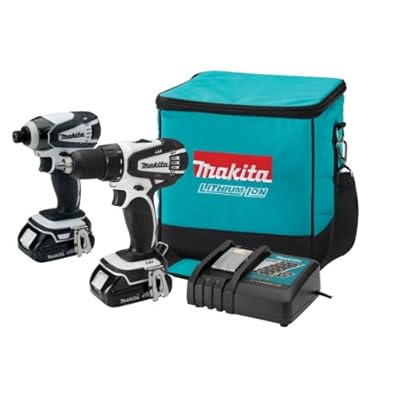 Makita LCT200W 18-Volt Compact Lithium-Ion Cordless Combo Kit, 2-Piece
