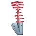 Bondhus 13189 Set of 8 Balldriver and Hex T-handles with Stand, sizes 2-10mm