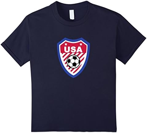 Kids USA Soccer Super Team  T-Shirt 10 Navy