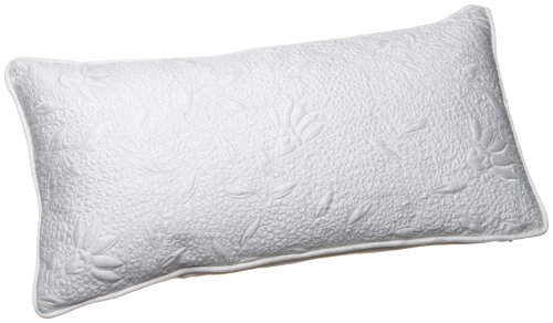 Royal Sateen Julienne 10-By-20-Inch Boudoir Pillow, White