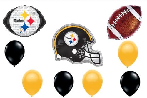 Pittsburgh Steelers Football Birthday Party Balloons Decorations Supplies