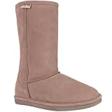 Bearpaw Women's Suede & Shearling Sheepskin 12 Inch Boot - Style 410 (7, Sand)