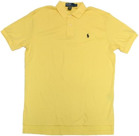 Polo Ralph Lauren The Interlock Shirt Men Classic fit T-shirt (Large, Wicket yellow)