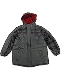 IMAGE OF iXtreme - Infant Boys Hooded Winter Jacket, Grey, Black (Size 18Months)