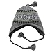 Ben Berger Boys Gray Snowflake Peruvian Trapper Hat Nordic Print Grey