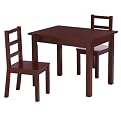 Tot Tutors Espresso Table & Chairs Set