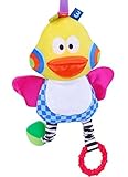 ベビー知育玩具 布 人形 枕元 ベビーカー 飾り ダック 歯がみ ベル付き 赤ちゃん おもちゃ 知育 知育教育 出産祝い 百日祝い プレゼント かわいい 人気