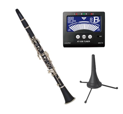 Selmer Prelude CL711 Bb Clarinet w/ Bonus Instrument Store Clarinet Stand and Tuner