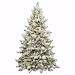 Flocked Idaho Pine Tree - 7.5'