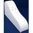 White Leather Pendant Ramp Jewelry Display