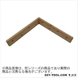 フジテック 天然木筋金入ワイド隅金 ヒノキ・ユニクロメッキ(鉄) 265mm （13361）