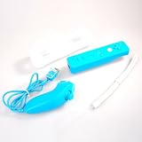 Remote and Nunchuck Controller For Nintendo Wii Blue