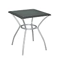 Greemotion Tisch Gartentisch "Primo" 60x60x 73 cm Tisch Farbe: schwarz/ champagner
