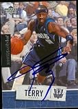 Jason Terry Autographed/Hand Signed Basketball Card (Dallas Mavericks) 2005 Upper Deck Rookie Debut