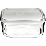 Bormioli Rocco Frigoverre Rectangular Food Container with Frosted Lid, 5-Ounce