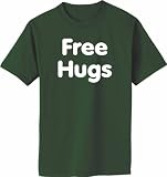 FREE HUGS on Adult & Youth Cotton T-Shirt (in 40 colors)