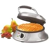 Cuisinart WAF-R waffle iron, brushed stainless steel.