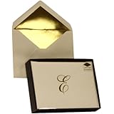 Designer Greetings Monogram Boxed Note Cards - Letter E (622-00131-000)
