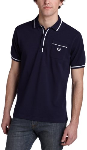 Fred Perry Men's Polo in Carbon Blue