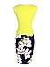 BAIMIL Womens Sleeveless Floral Stitching OL Commuter Pencil Business Dress