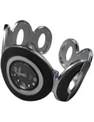 BestOfferBuy Women Fashion Round dial Bangle Cuff Bracelet Wrist Watch Black