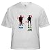 Search : Ken vs GI Joe Military White T-Shirt by CafePress
