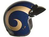 Brogies Bikewear Blue Large NFL St. Louis Rams Motorcycle Three Quarter Helmet