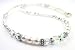 April Crystal Swarovski Crystal Birthstone Beaded Necklaces in Sterling Silver with White Pearls by Gemstone Gifts Handmade Jewelry.