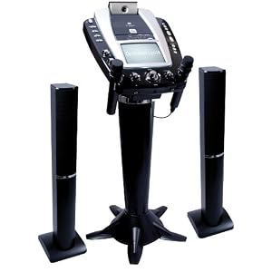 The Singing Machine STVG-1009 Pedestal CD-G Karaoke System with Tower Speakers