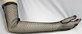 Black Fishnet Opera Length Gloves