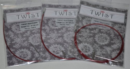 ChiaoGoo Twist Red Cables Large 14