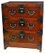 Asian Home D&eacute;cor - 26" Japanese Design Three Drawer End Table Nightstand Tansu Chest #TS103