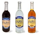 Da Vinci Syrup Sugar Free Holiday Gift Set: Sugar Free Gingerbread, Sugar Free Peppermint & Sugar Free Pumpkin Pie Syrups