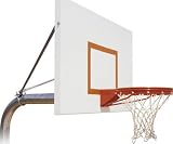 First Team Ruffneck Excel Fixed Height In-Ground Basketball Hoop with 72 Inch Steel Backboard