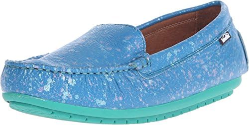 Venettini Kids Girl's 55-Gordy (Toddler/Little Kid/Big Kid) Sky Popcorn Leather Loafer 31 (US 13 Little Kid) M
